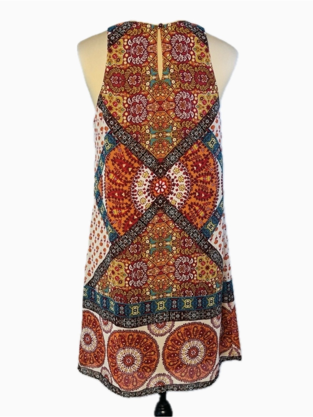 by & by Orange Red Halter Sundress - Picture 3 of 13